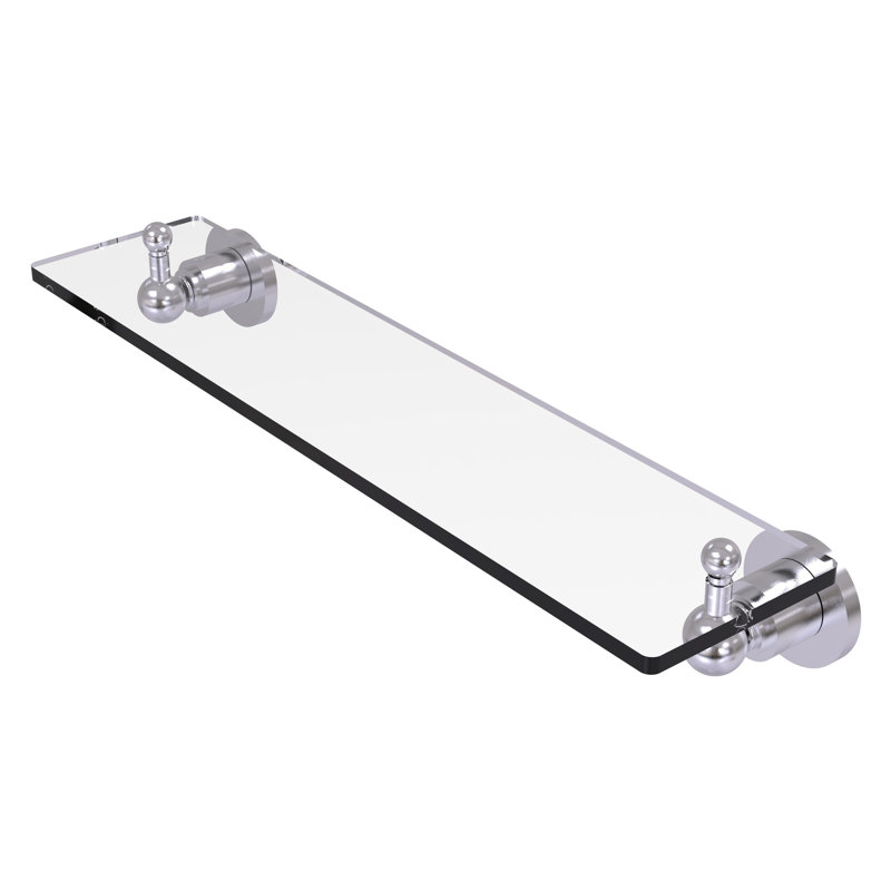 Lera Bracket Shelf, 22" W x 3" H, Satin Chrome
