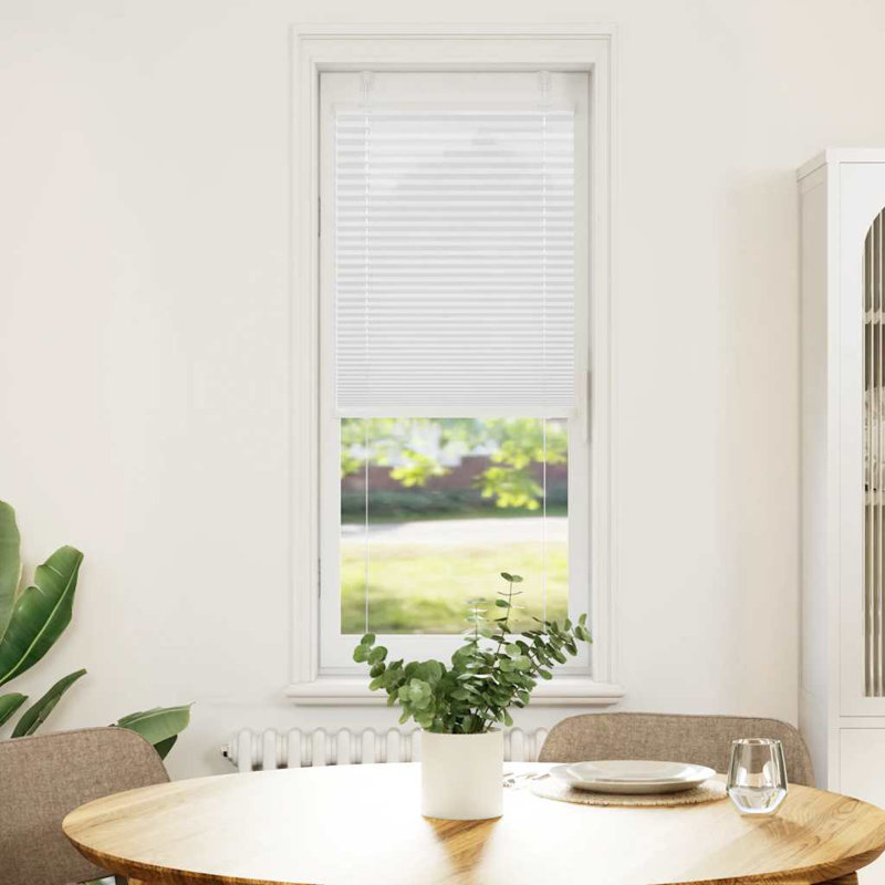 Room Darkening Pleated shade, White, 50cmW x 150cmL