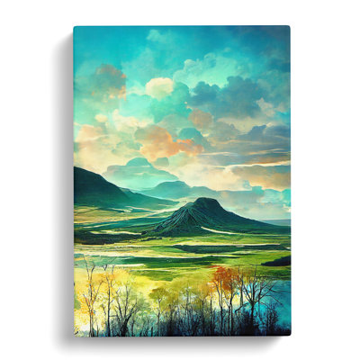 Wonderful Mountain Landscape No.1 - Wrapped Canvas Painting
