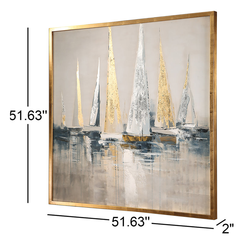 Sunrise Sails - Reproduction d'art sur toile encadrée