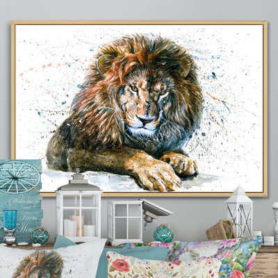 Lion, animaux sauvages, reproduction sur toile