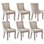 52cm H Tufted Linen Upholstered Side Chair-1356029660