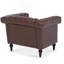 Canapé à accoudoirs carrés 38,98 po Daintin-1512793958