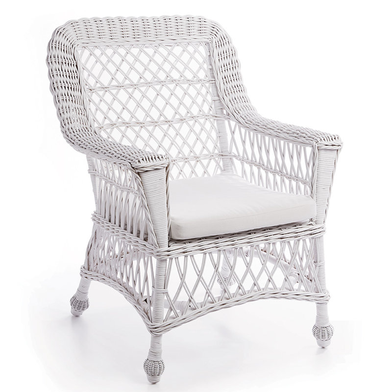 Outdoor Lounge Chair, White