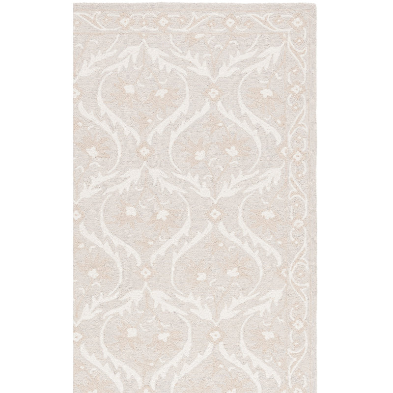Tapis damassé en laine / coton Anneriet, Tapis de couloir 2 pi 3 po x 8 pi