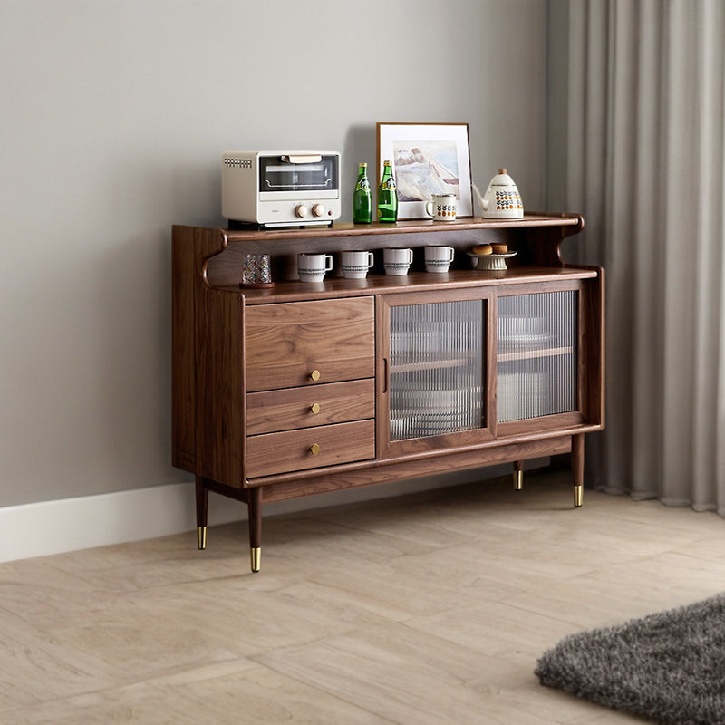 Sideboard, Dark Brown, 39.3" H x 55.1" W x 15.7" D