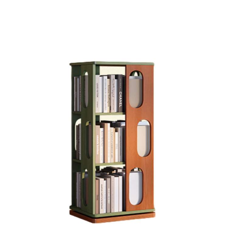 Bibliothèque tournante de style français, (3 tablettes) H 40,16 po x l 17,32 po x P 17,32 po