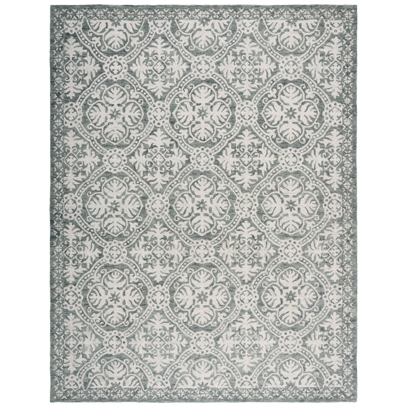 Lauren Ralph Lauren Hand Tufted Wool Damask Rug, Rectangle 8' x 10'