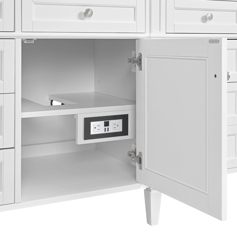 Meuble-lavabo double l 84 po Brittany, Blanc Zeus