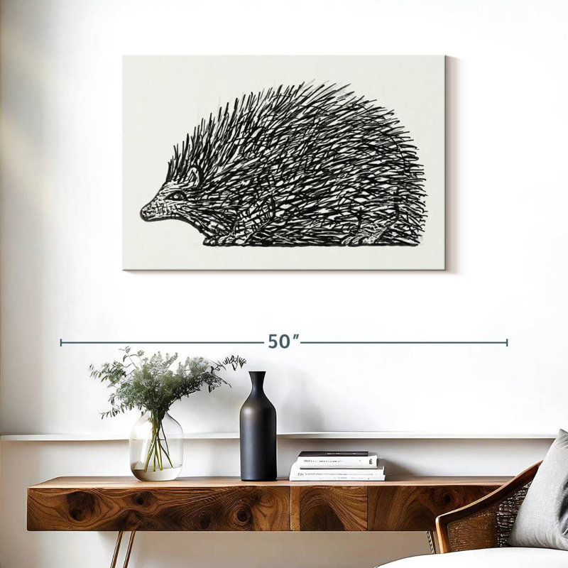 Avery Hedgehog 1891-1941, 24" H x 36" W