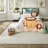 Safari Bedding Sets, Twin Twin XL Microfiber Comforter Set with Lion Pillow