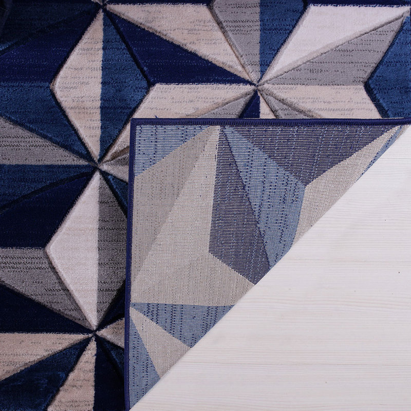 Senoia Geometric Area Rug, Rectangle 60 x 110cm