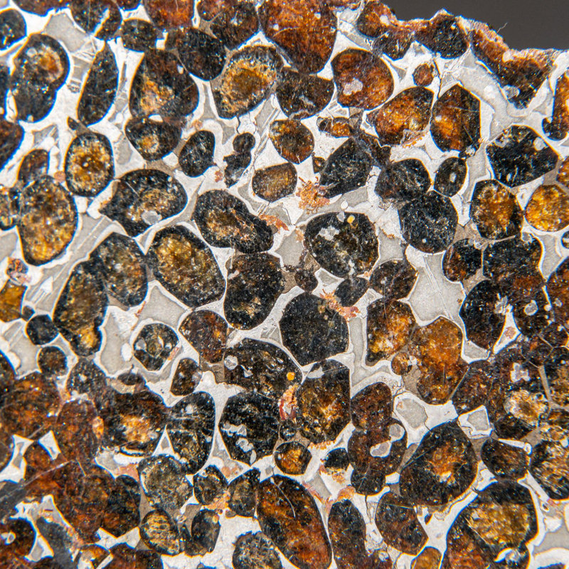 Genuine Sericho Pallasite Meteorite Slab (394.3 grams)