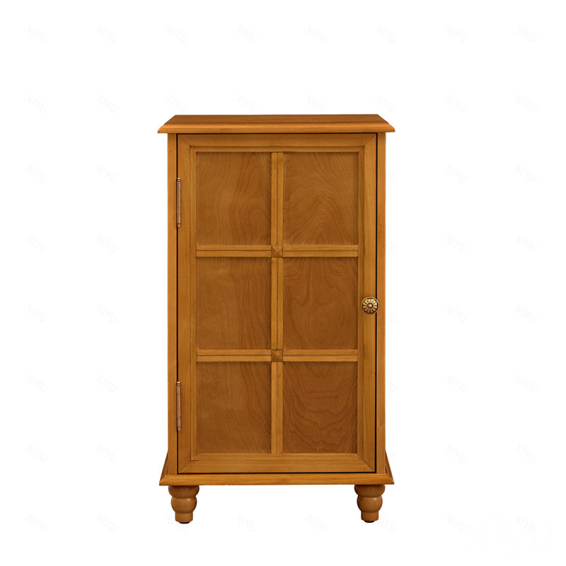 Armoire de plancher moderne de 27 po de hauteur, armoire à serviettes, armoire de rangement rétro avec portes et tablette réglable, console d'appoint pour l'entrée, le couloir, le salon, la cuisine, la salle de bain et le garage