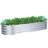 Galvanized Raised Garden Bed Silver-1390331627