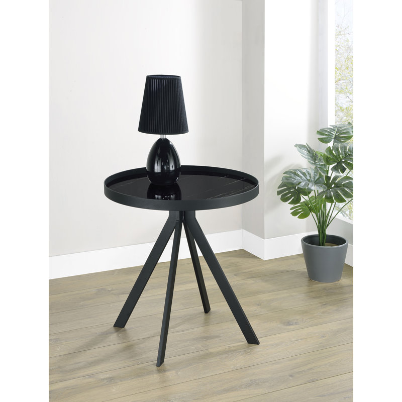 Table de bout Hearn, Noir