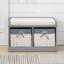 Abbey Canvas Upholstered Storage Bench-1110224382