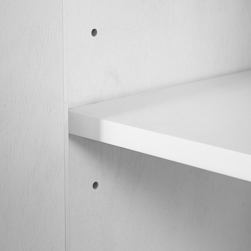36 " Bathroom Vanity Organizer with Ceramic Sink, Antique White