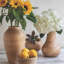 Vase en bois de manguier