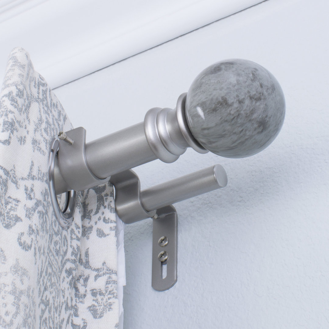 Madchen Adjustable 1" Double Curtain Rod Alcott Hill® 