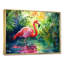 Flamant rose dans la lagune II - flamant rose, art mural-2139169949-1899540536-2139169945