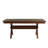 Veliz Wood Trestle Extendable Dining Table With Leaf, Dark Hazelnut-1659805565