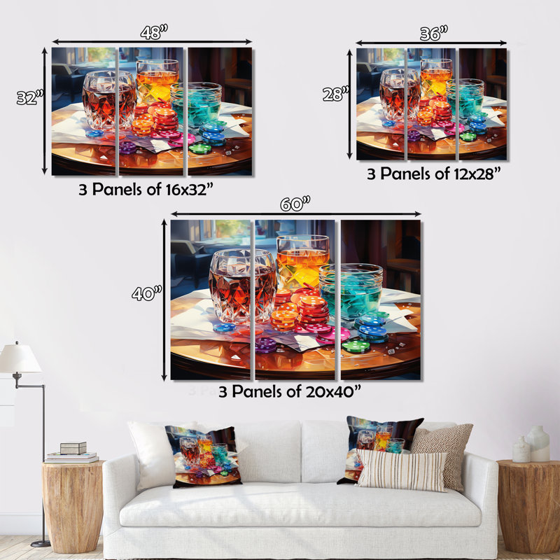 Casino Royale Poker - Casino & Games Metal Wall Decor Set