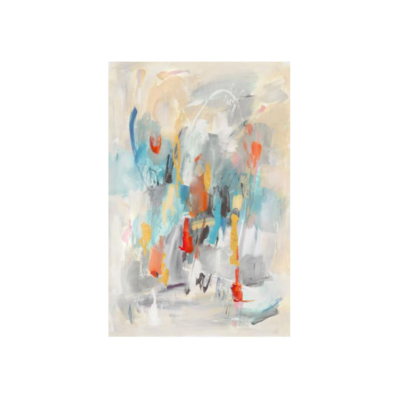 Jump Rope Painting by Elena Carlie, Gilded Gold, 71" H x 47" W