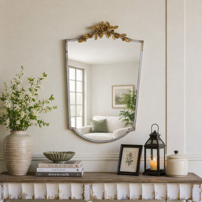 Miroir mural décoratif arqué