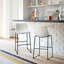 Emonni Upholstered Counter Stool with Metal Frame-333018234-333018229
