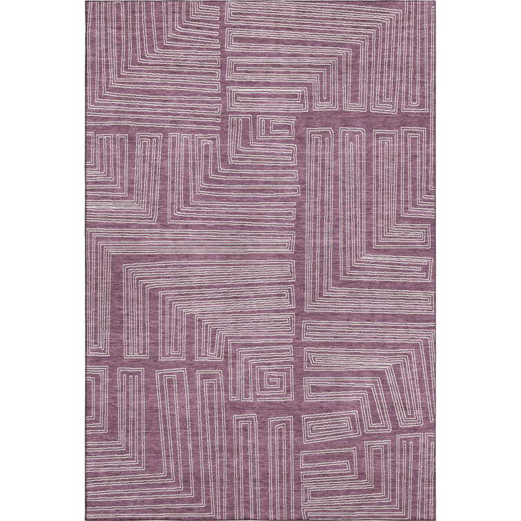 Premium Machine Washable Cortes AMF1045 Geometric Rug
