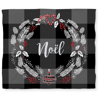 Christmas Wreath Illustrative Holidays Duvet Cover | Home Decor