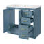 Meuble-lavabo 36 po avec lavabo en céramique