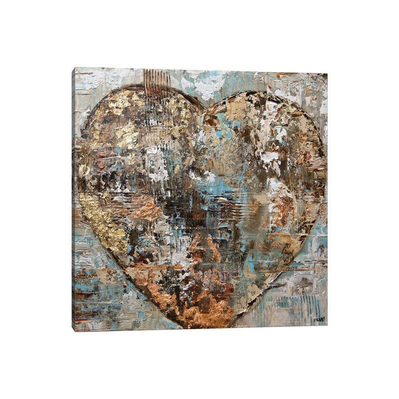 Artist's Heart 1 Piece Wrapped Canvas Painting, 66.04 cm H x 66.04 cm W
