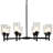 Gannie 8 - Light Glass Dimmable Chandelier