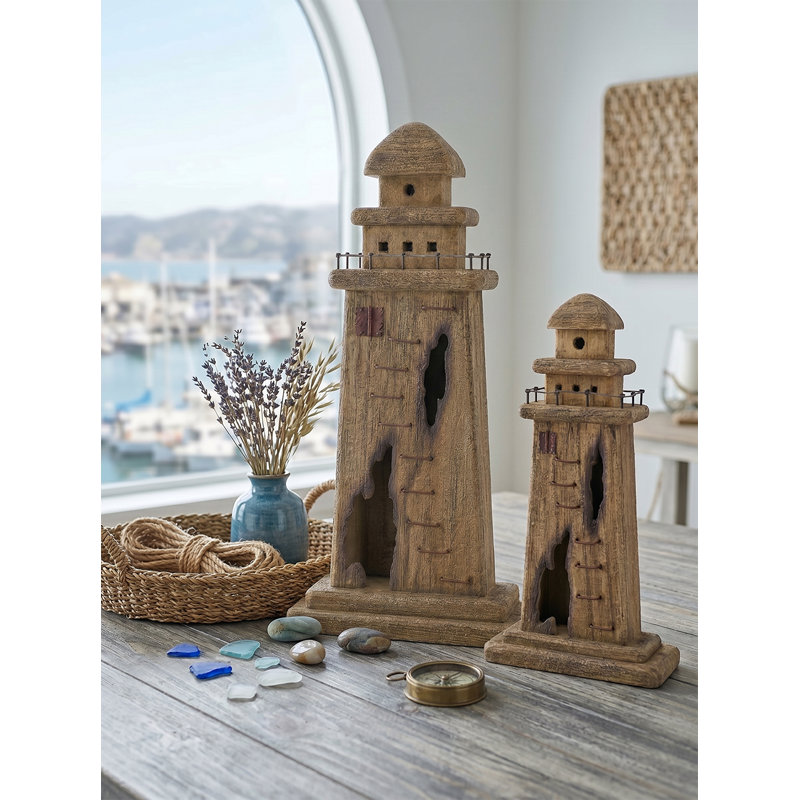 6.5x3x12" Lighthouse Decor