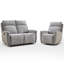Ensemble de salon inclinable manuel 2 pièces en chenille moderne 2 pièces-1716474103