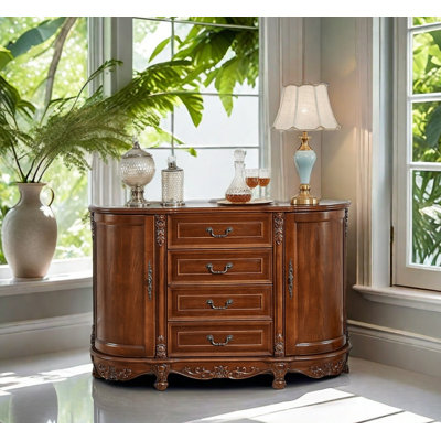 Audun Solid Wood Accent Cabinet