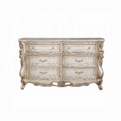 Commode Agaba avec plateau en marbre