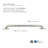 12-inch Monarch Designer Grab Bar with Square Flanges, Satin Stainless Steel