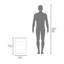 Meuble-lavabo de salle de bain avec lavabo, 1 porte, blanc-925677651