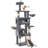 76in Tall Cat Tree For Indoor Cats, Cat Tower With Scratching Posts, Tree Tower For Large Cats, Multi-level Furniture Cat Condos W Climbing Ladder, Hanging Balls, Large Flat Platforms, Grey