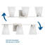 Éclairage pour meuble-lavabo transitionnel à trois lumières-100013184