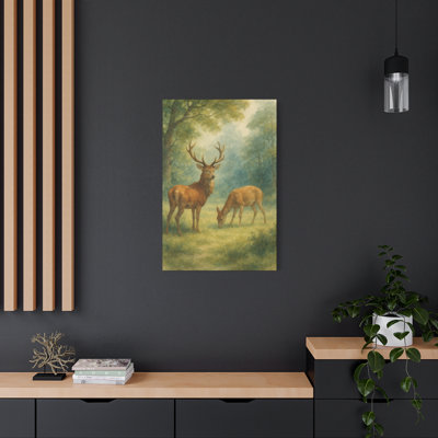 Aaroon Single Picture Frame Print on Canvas