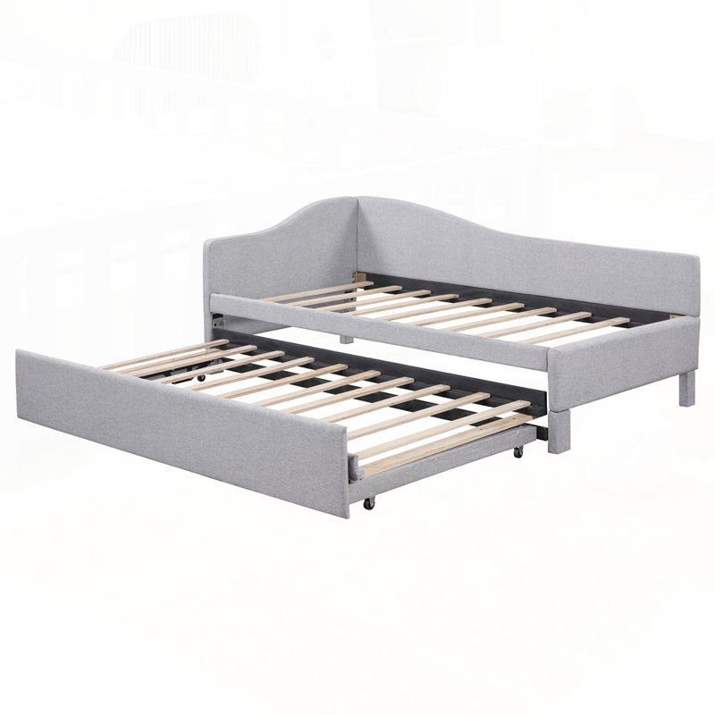 Versatile Upholstered Daybed with Extraordinary Comfort and Functionality, Gray