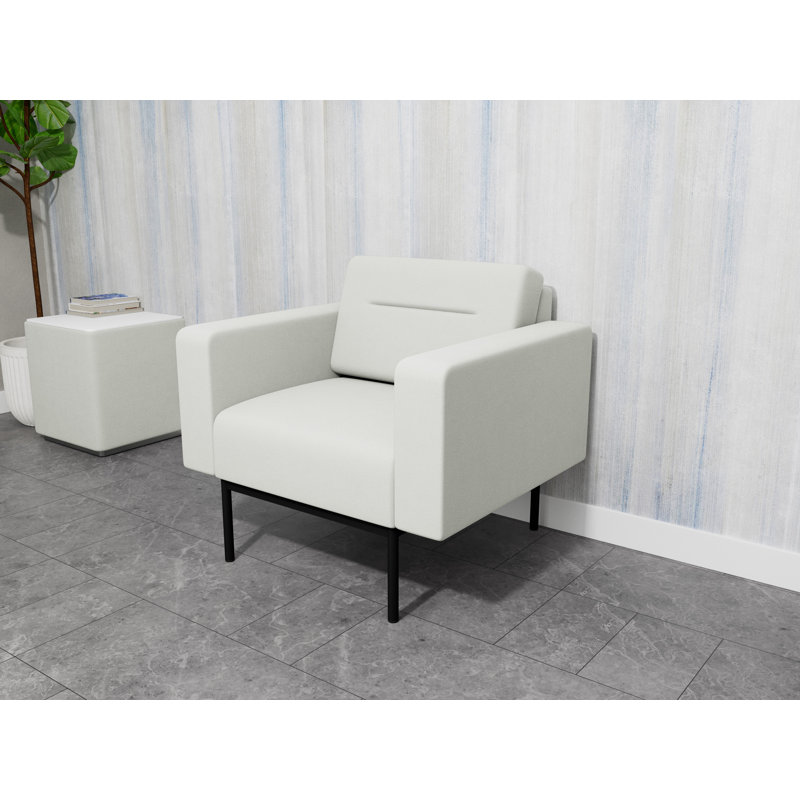 Chaise d'invité de réception Darsey, With Power, Black, Ombre portes ouvertes
