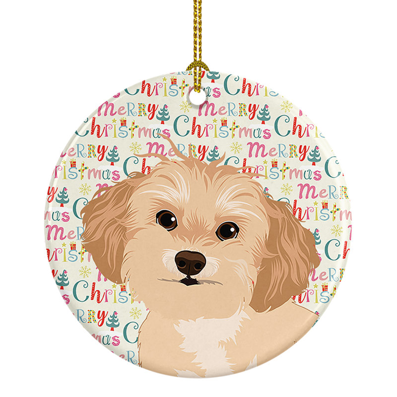 Ornement suspendu en céramique Shih-Tzu 1