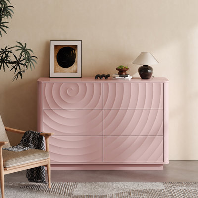 Commode moderne de grande taille (118 cm) avec poignées amovibles, idéal pour une garde-robe, une chambre d'enfant, un salon ou un appartement.