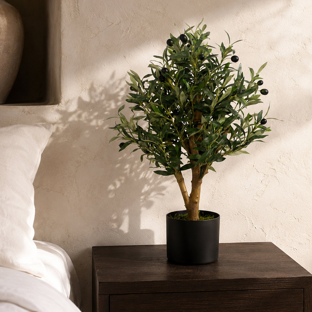 65cm Faux Olive Tree Tree in Pot Liner