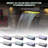 APP-Controlled Color-Changing Waterfall Spillway, Acrylic LED Pond Fountain with Remote for Pool, Garden and Outdoor Decor-883366660